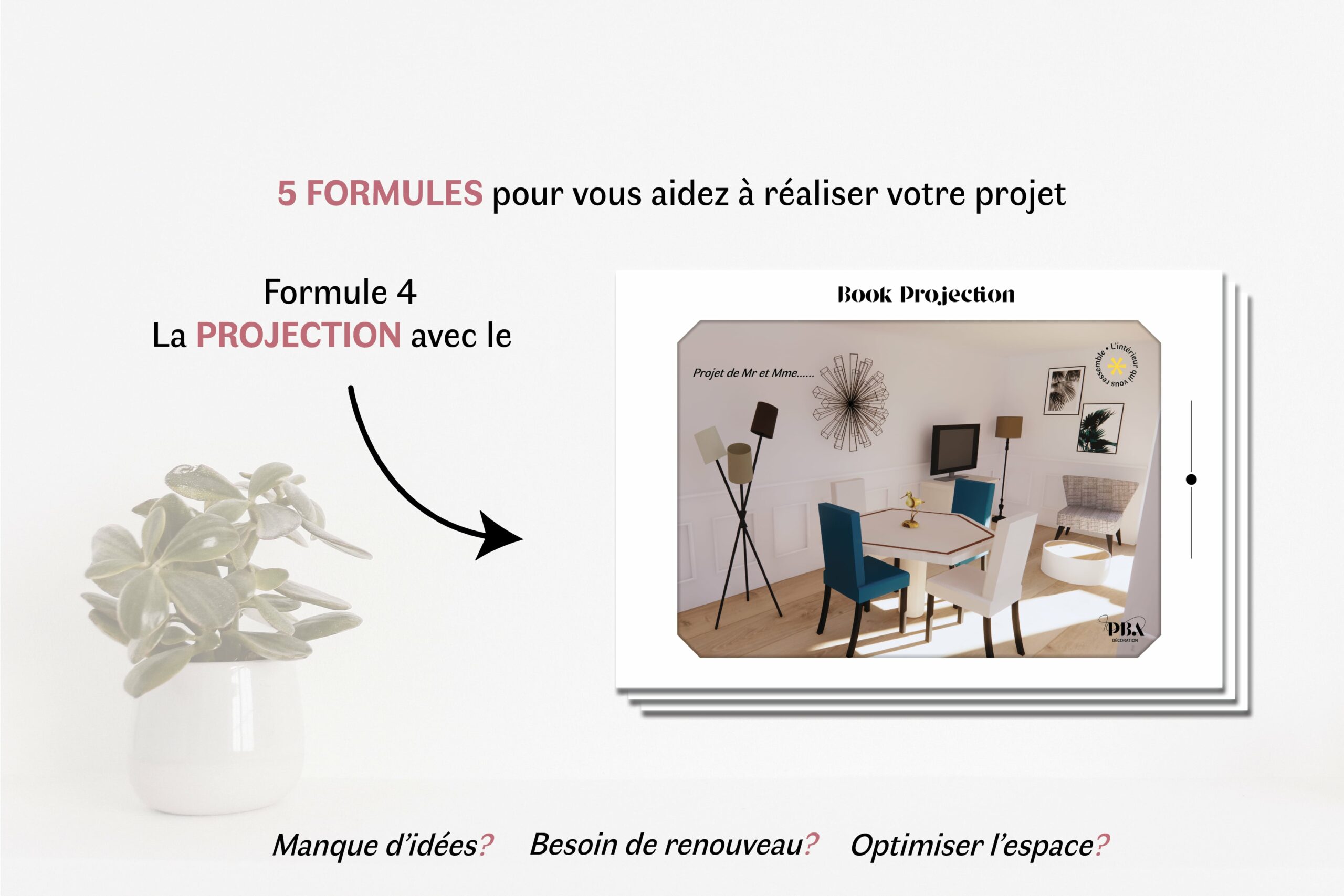 Décoratrice d'intérieur Puteaux Particuliers formule Projection